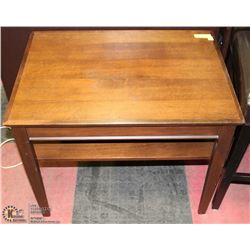 ANTIQUE WOOD TABLE 20X28X22