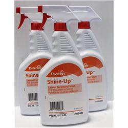 LOT OF 3 946ML SPRAY BOTTLES OF SHINE UP