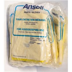 LOT OF 12 PAIRS OF ANSELL HOUSE KEEPING GLOVES