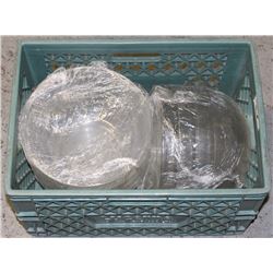 CRATE OF 7 LARGE FAMILY STYLE SERVING BOWLS