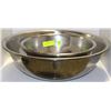 Image 1 : LOT OF 5 S/S MIXING BOWLS, TWO ARE 19" DIAMETER &