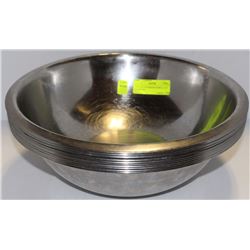 LOT OF 10 S/S MIXING BOWLS 13.5" DIAMETER