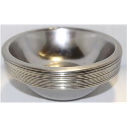 LOT OF 12 S/S MIXING BOWLS 6.5" DIAMETER