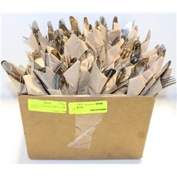 58 KNIVES AND FORKS WRAPPED W/ NAPKINS
