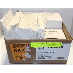 LOT OF SANDWICH BAGS AND 6000 SHEETS PATTY PAPER