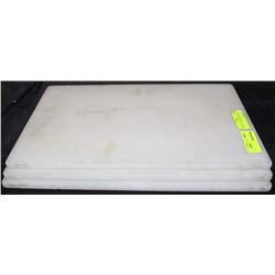 THREE 12"X18" CUTTING BOARDS