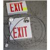 Image 1 : 2 EXIT SIGNS WITH EMERGENCY LIGHTS