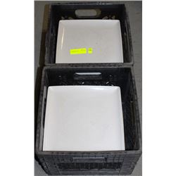 LOT OF 26 SQUARE PLATES