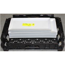 CRATE WITH 12 RECTANGLE PLATES