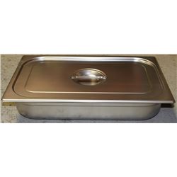 ME#11 S/S FOOD PAN FULL SIZE 4" DEEP W/ LID
