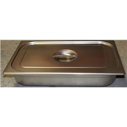 ME#11 S/S FOOD PAN FULL SIZE 4" DEEP W/ LID