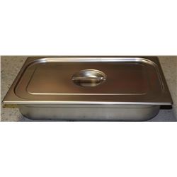 ME#11 S/S FOOD PAN FULL SIZE 4" DEEP W/ LID