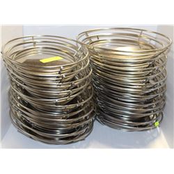 LOT OF 23 STEEL BASKETS 12 1/2 X 9 1/2 ROUND