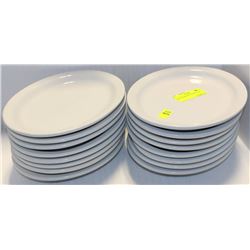 LOT OF 16 ROUND PLATES 10" X 8"