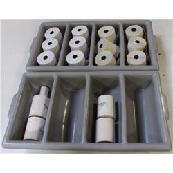 LOT OF 2 CUTLERY BOARDS W/ 16 ROLLS OF RECEIPT