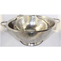 LOT OF 2 S/S COLANDERS