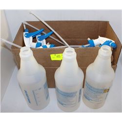 BOX OF SPRAY BOTTLES