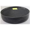 Image 1 : 10 ROUND SERVING TRAY W/ RUBBER SURFACE