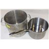 Image 1 : LOT OF 2 POTS, ONE 6 QUART AND ONE 12 QUART