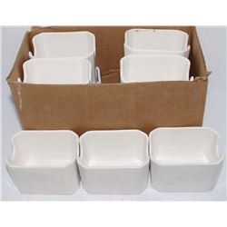 LOT OF 7 SUGAR PACKET DISHES