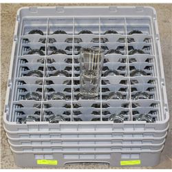 DISH RACK W/ 25 BEVERAGE GLASSES