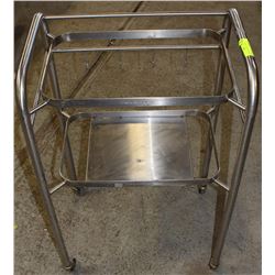 STAINLESS STEEL DOLLY WITH SHELF