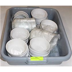 BUS PAN OF SOUP BOWLS