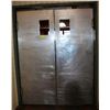 Image 1 : #23 STAINLESS STEEL DOORS 64" X 83" TOTAL OPENING