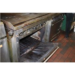 #5 GARLAND GAS GRILL & 2 DOOR OVEN 68" X 35" X 34"