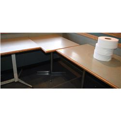 #29 LOT OF 22 RESTAURANT TABLES, 2 HEXAGON 39 X 64