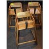 Image 1 : #30 LOT OF 3 WOODEN HIGH CHAIRS 26 1/2" TALL