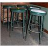 Image 1 : #33 LOT OF 5 BARSTOOLS, SEATS 15" ROUND, 29" HIGH