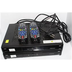 LOT OF 2 BELL 6131 HDTV RECEIVERS W/ REMOTES