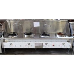 114" X 37"X59" NITTO DENKO 4 BOWL WOK STOVE