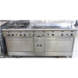 6FTX 2.5FT QUEST DOUBLE OVEN 4 BURNER AND 48" GRILL
