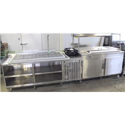 11FT X 2.5 FT PROUSE REFRIGERATED 2 DOOR PREP