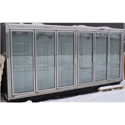 GENERAL 6 GLASS DOOR FREEZER 13 FT LONG