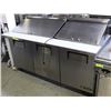 Image 1 : 6' TRUE 3 DOOR PREP COOLER MODEL TSSU-72-30M-B-ST