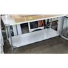 Image 1 : ME#04 S/S WORK TOP TABLE TOP W/ GALVANIZED LEGS &
