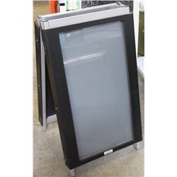 ADVERTISING BOARD, DOUBLE SIDED NEW 24"X38"