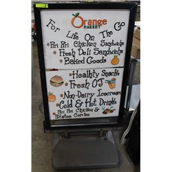 DISPLAY SIGN WITH WHITE BOARD