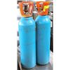 Image 1 : LOT OF 2 CO2 TANKS WITH CONTENTS