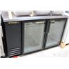 Image 1 : TRUE 2-DOOR BACK BAR REFRIGERATOR W/ LED LIGHTING
