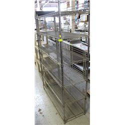 6 TIER SHELVING UNIT 48X18X73