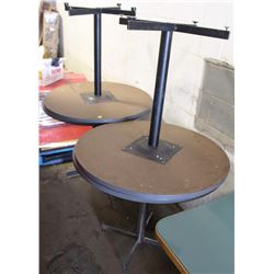 LOT OF 4 ROUND TABLES