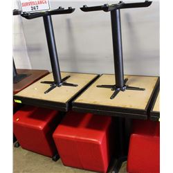 LOT OF 4 SELF LEVELING TABLES 24"X27"