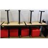 Image 1 : LOT OF 4 SELF LEVELING TABLES 48"X27"
