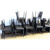 Image 1 : LOT OF 24 BLACK LEATHER CHAIRS