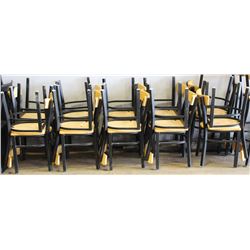 20 WOODEN RESTUARANT CHAIRS