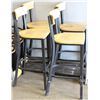 Image 1 : 4 WOODEN BAR STOOLS